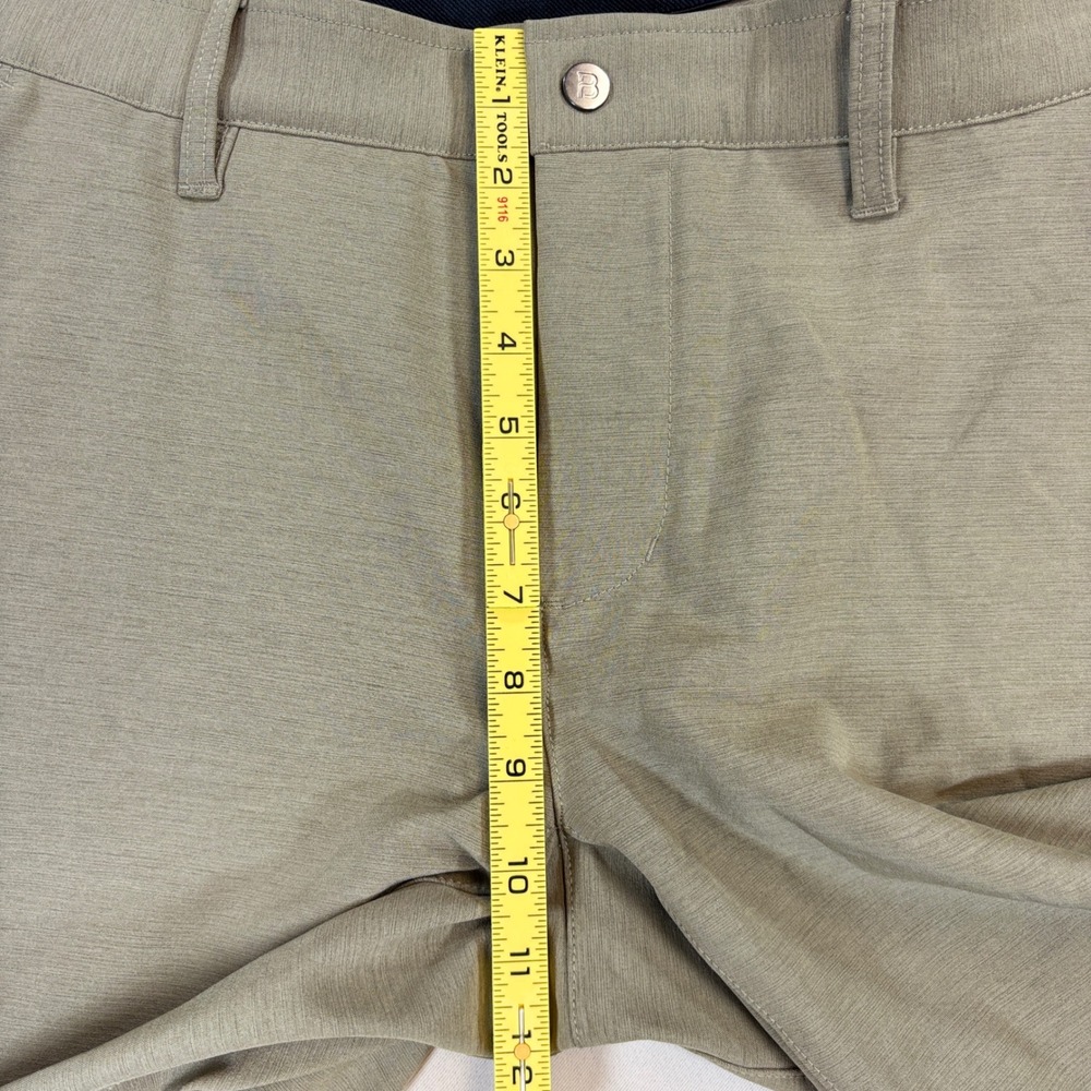 BYLT Kinetic Short Mens 33 9" Khaki Green Hybrid Water Resistant Golf Athleisure - Picture 6 of 9